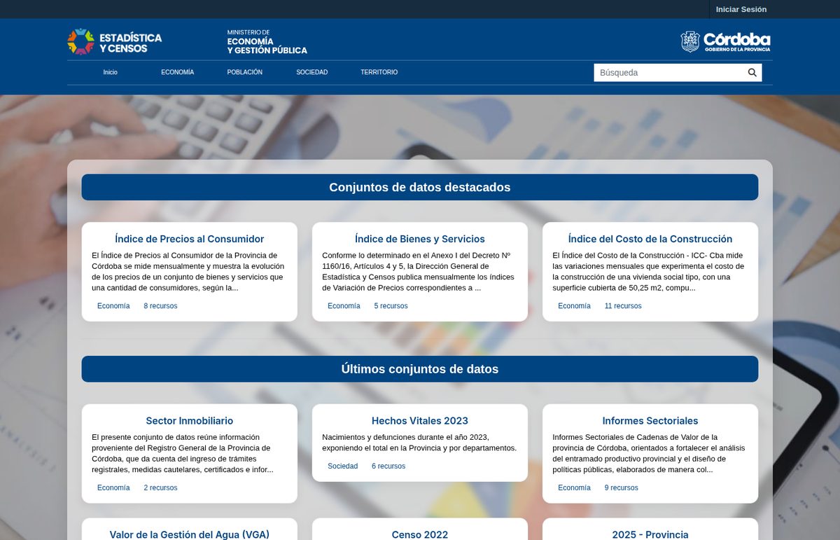 Portal de la Dirección de Estadísticas y Censos