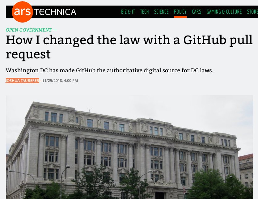 Cómo cambié la ley con un PR de GitHub