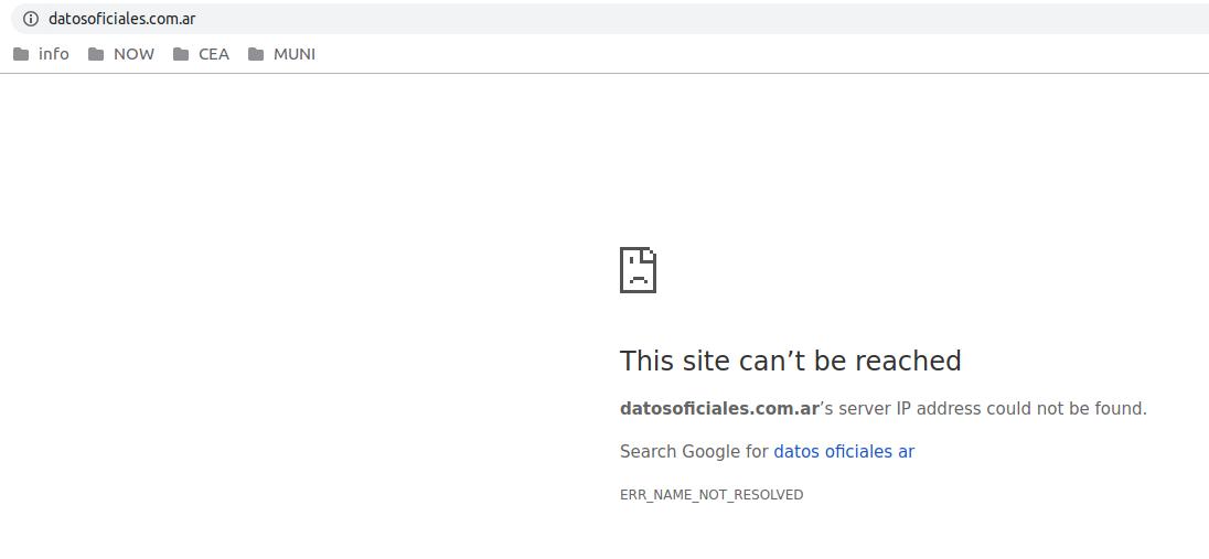 Archivo de los datos por mesa